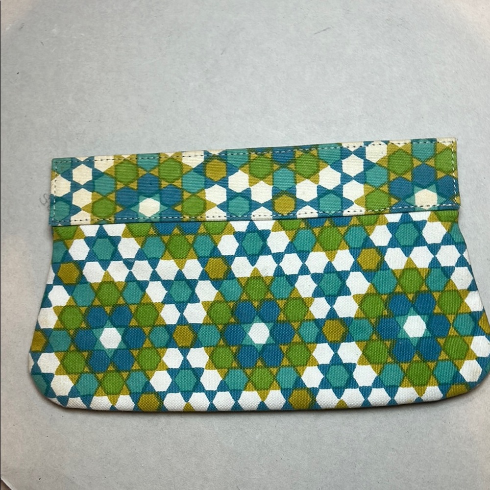 Matta Green and Blue Geometric Clutch - Pucci esque NWOT